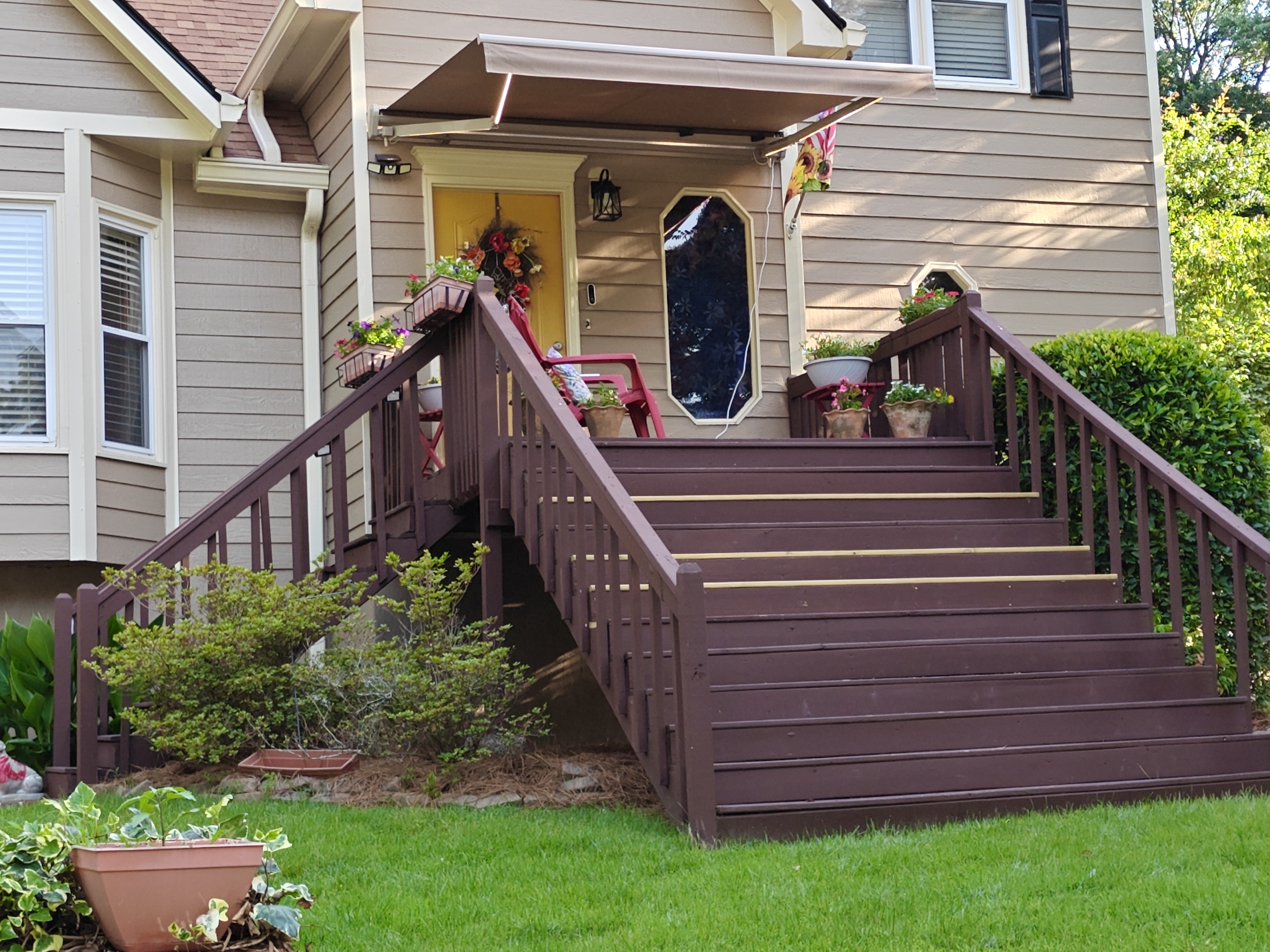 Front Porch Retractable Awning Curb Appeal Smyrna GA