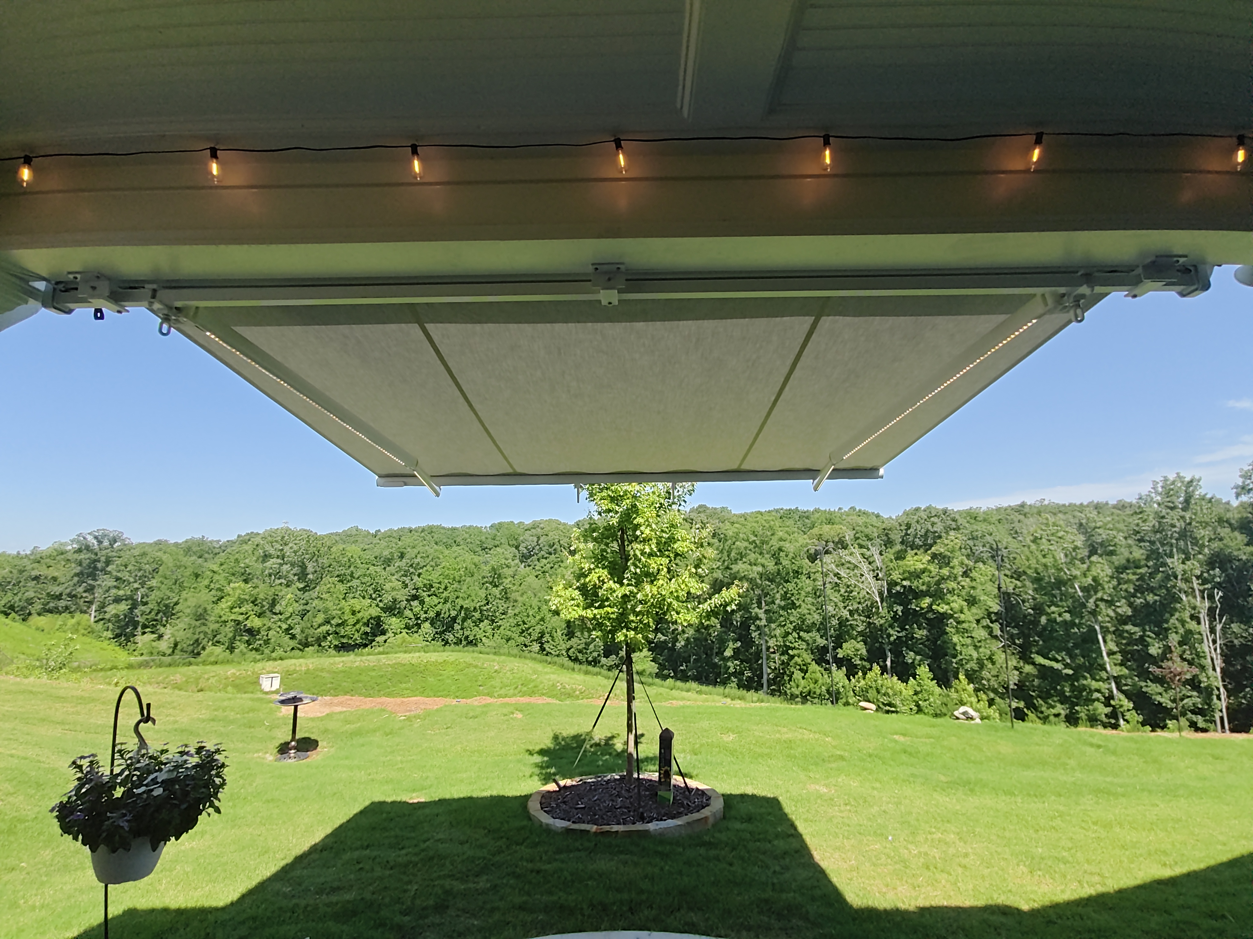 Retractable Awning LED String Lights Hoschton GA
