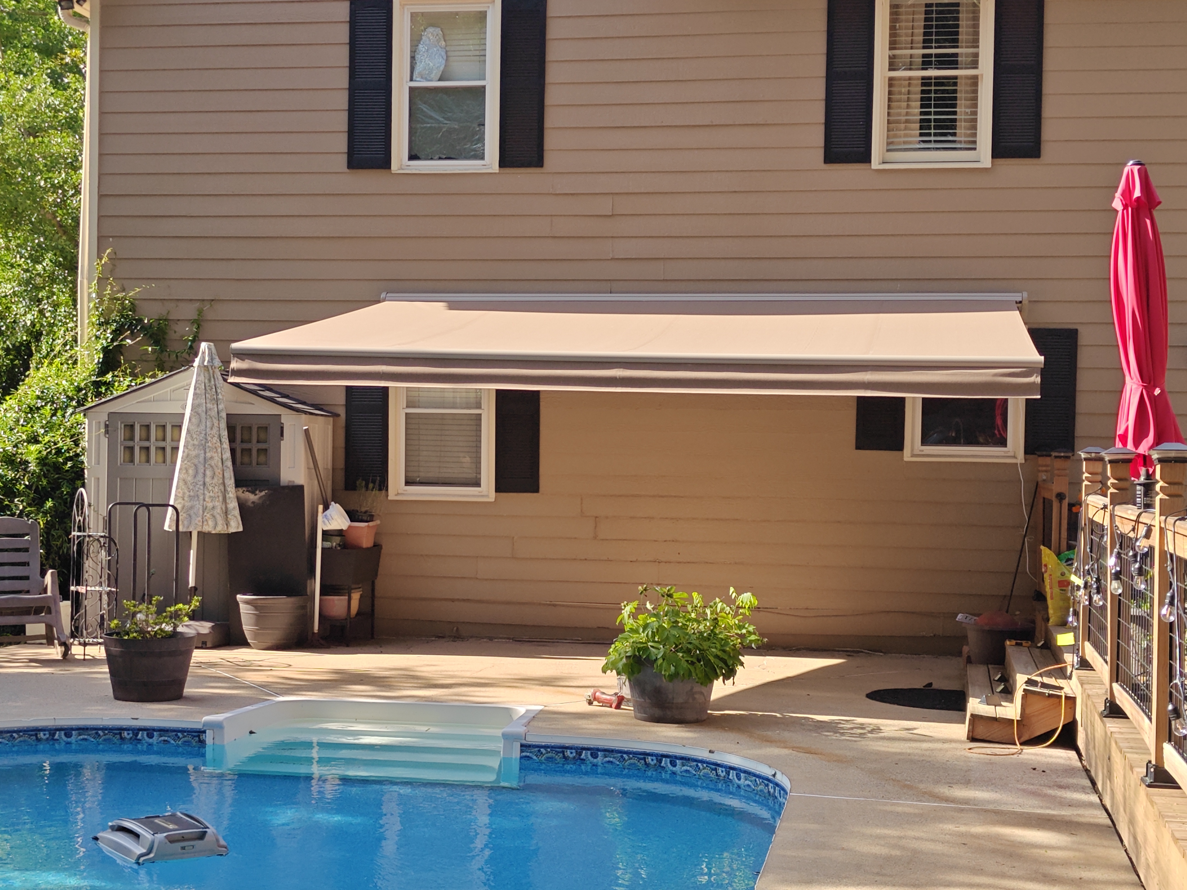 Motorized Retractable Awning Pool Patio Smyrna GA