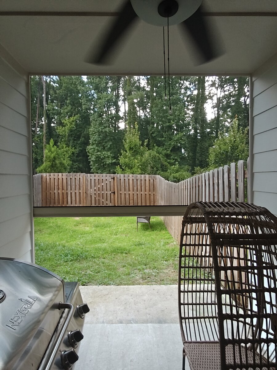 Motorized Retractable Screen Interior View