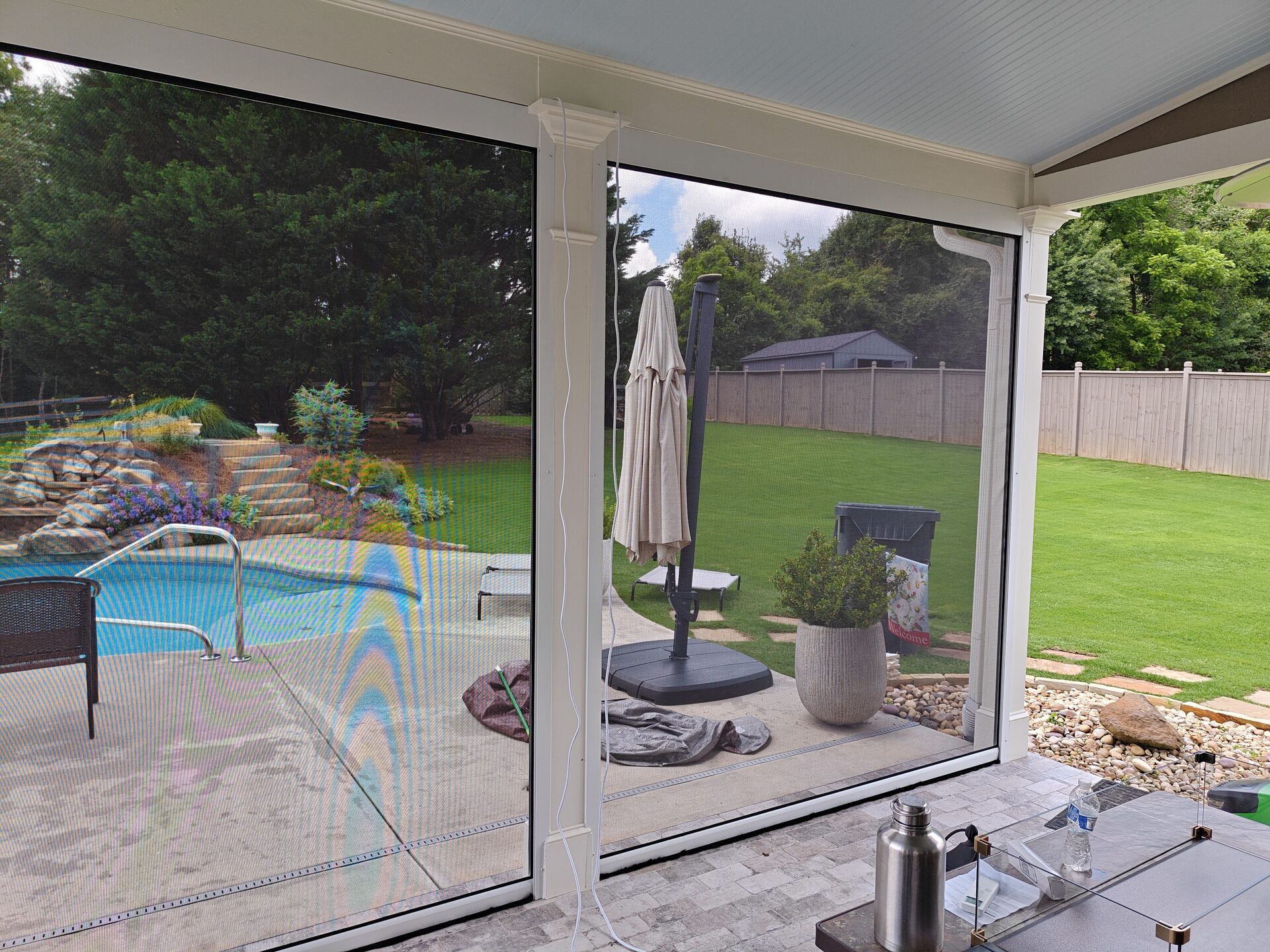 Solar Screen Interior Pool View